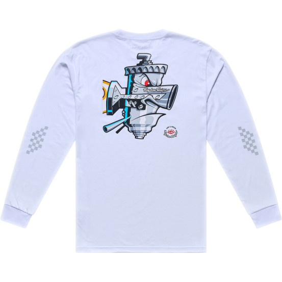 T-shirt manches longues Troy Lee Designs Carb Club - Blanc