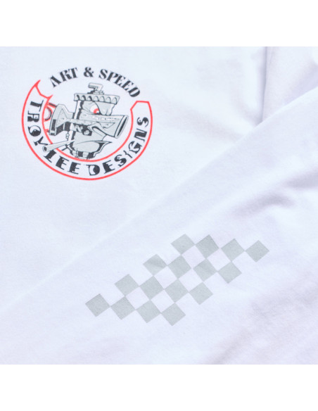 T-shirt manches longues Troy Lee Designs Carb Club - Blanc