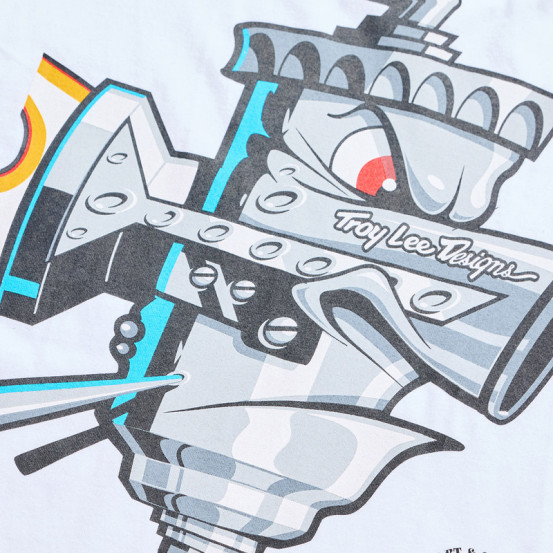 T-shirt manches longues Troy Lee Designs Carb Club - Blanc