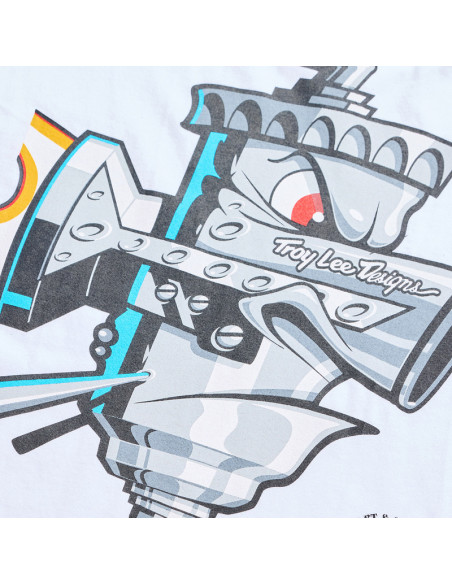 T-shirt manches longues Troy Lee Designs Carb Club - Blanc