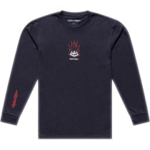 T-shirt manches longues Troy Lee Designs Flame 2 - Carbone