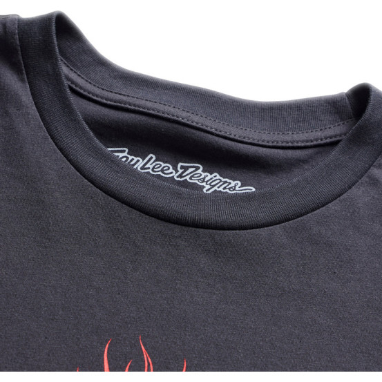 T-shirt manches longues Troy Lee Designs Flame 2 - Carbone
