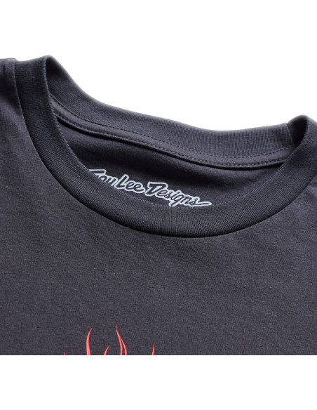 T-shirt manches longues Troy Lee Designs Flame 2 - Carbone