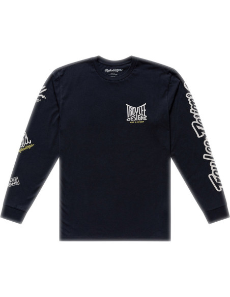 T-shirt manches longues Troy Lee Designs Handlebar - Noir
