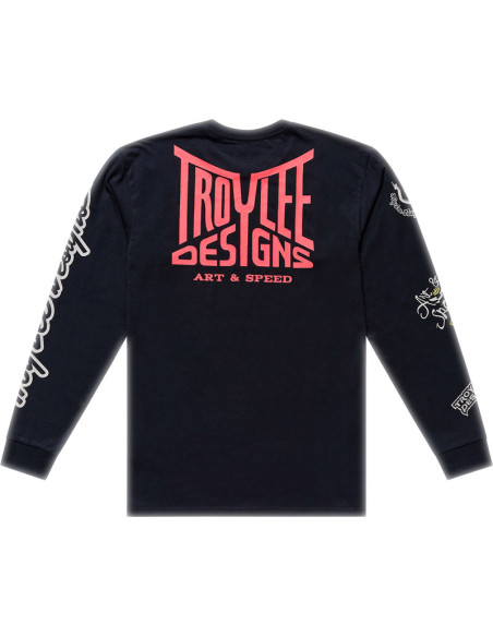 T-shirt manches longues Troy Lee Designs Handlebar - Noir