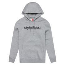 Sweat à capuche Troy Lee Designs Signature - Gris chiné