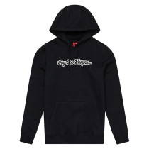 Sweat à capuche Troy Lee Designs Signature - Noir