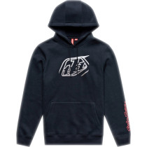 Sweat à capuche Troy Lee Designs Badge - Noir Gris