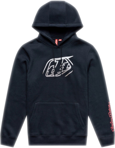 Sweat à capuche Troy Lee Designs Badge - Noir Gris