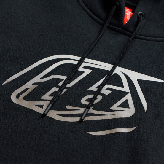 Sweat à capuche Troy Lee Designs Badge - Noir Gris