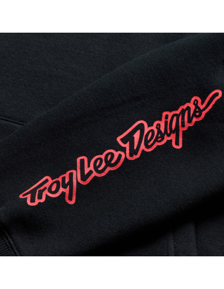 Sweat à capuche Troy Lee Designs Badge - Noir Gris