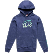 Sweat à capuche Troy Lee Designs Badge - Bleu marine chiné