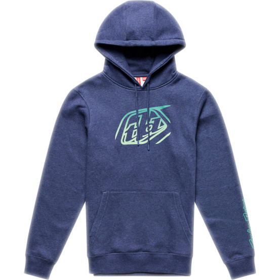 Sweat à capuche Troy Lee Designs Badge - Bleu marine chiné