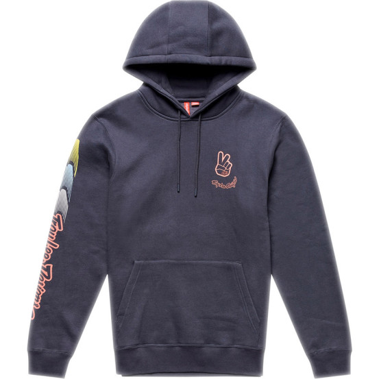 Sweat à capuche Troy Lee Designs Peace Out - Carbone Noir