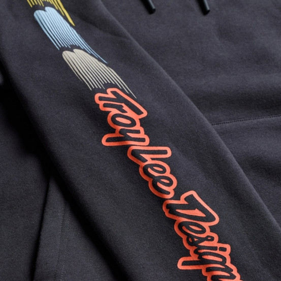 Sweat à capuche Troy Lee Designs Peace Out - Carbone Noir
