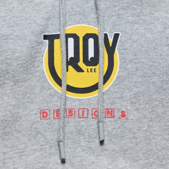 Sweat à capuche Troy Lee Designs Happy Dayz - Gris chiné