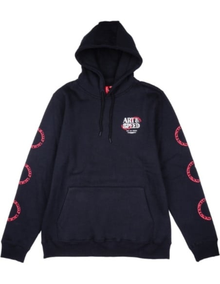 Sweat à capuche Troy Lee Designs Pink Slips - Noir