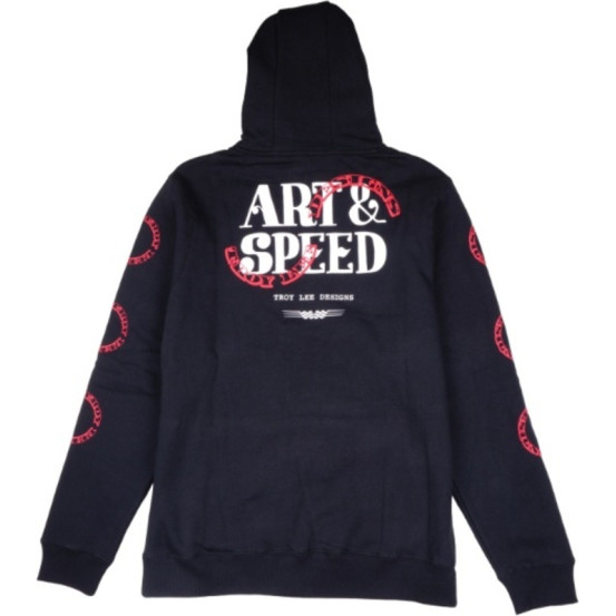 Sweat à capuche Troy Lee Designs Pink Slips - Noir