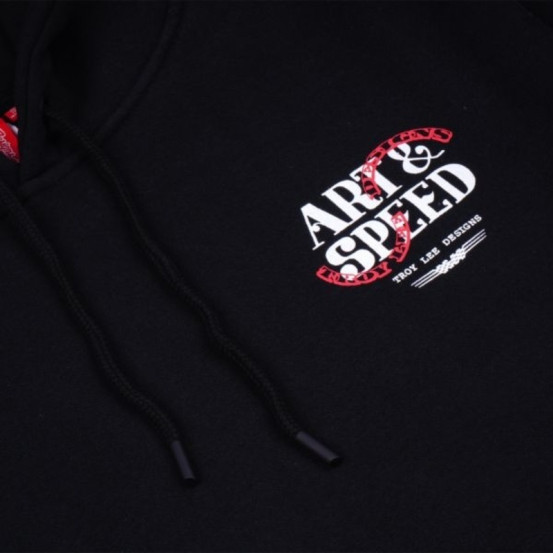 Sweat à capuche Troy Lee Designs Pink Slips - Noir
