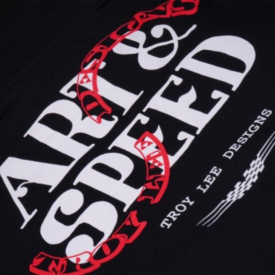 Sweat à capuche Troy Lee Designs Pink Slips - Noir