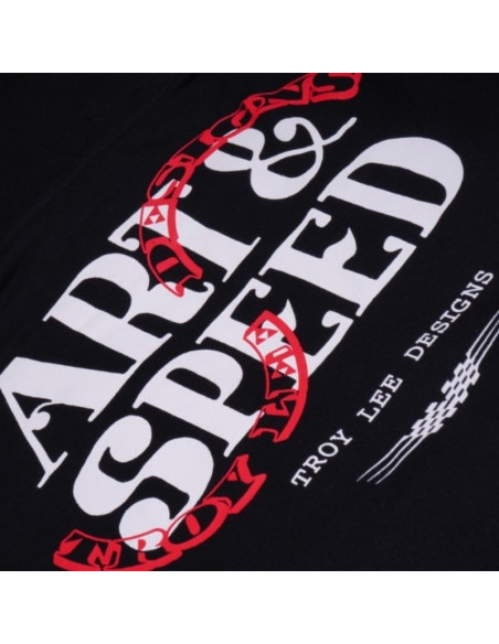 Sweat à capuche Troy Lee Designs Pink Slips - Noir
