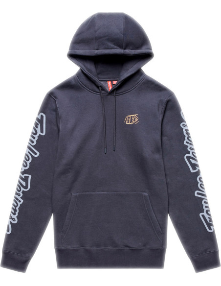Sweat à capuche Troy Lee Designs Branded - Carbone