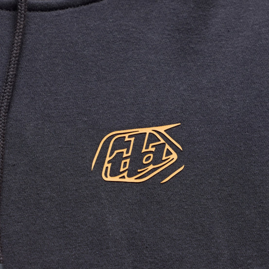 Sweat à capuche Troy Lee Designs Branded - Carbone