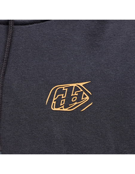 Sweat à capuche Troy Lee Designs Branded - Carbone