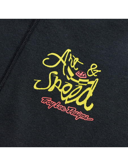 Sweat à capuche Troy Lee Designs Heritage - Noir