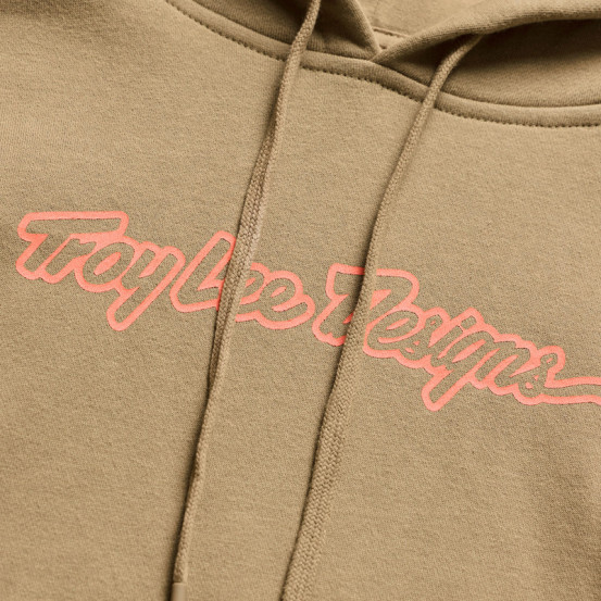 Sweat à capuche femme Troy Lee Designs Signature - Terre de Sienne