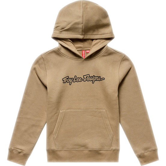Sweat à capuche enfant Troy Lee Designs Signature - Terre de Sienne