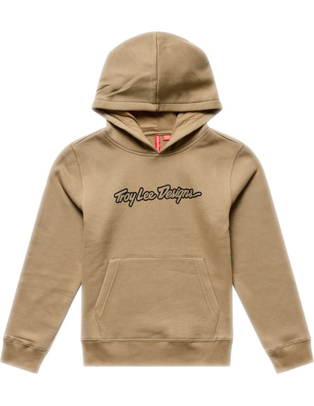 Sweat à capuche enfant Troy Lee Designs Signature - Terre de Sienne