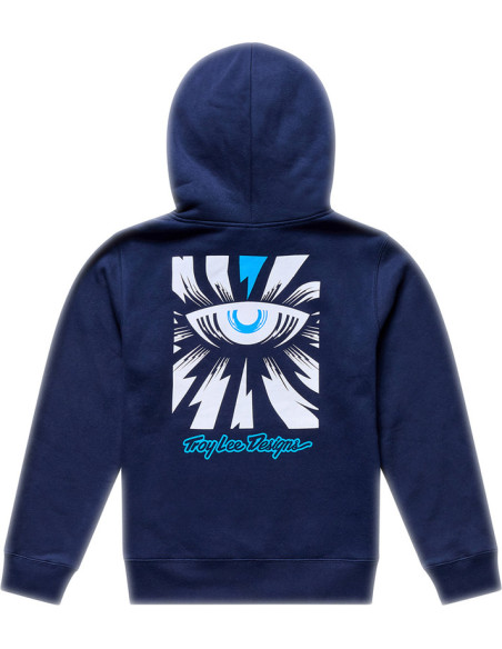 Sweat à capuche enfant Troy Lee Designs Cyborg - Bleu marine