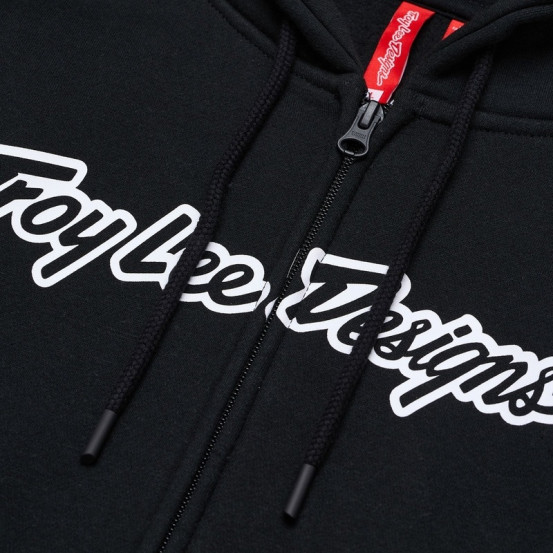 Sweat zippé à capuche Troy Lee Designs Signature - Noir