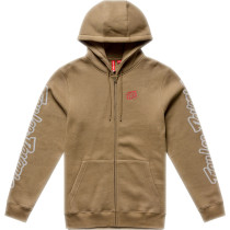 Sweat zippé à capuche Troy Lee Designs Badge - Terre de Sienne