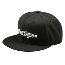 Casquette plate Troy Lee Designs Signature - Noir