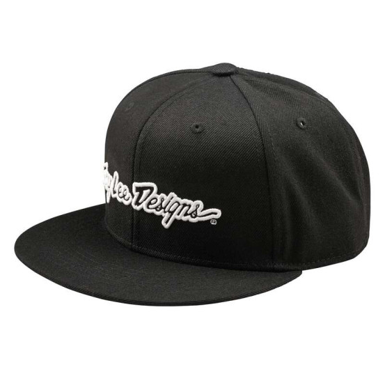 Casquette plate Troy Lee Designs Signature - Noir