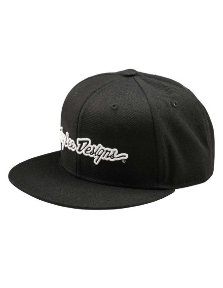 Casquette plate Troy Lee Designs Signature - Noir