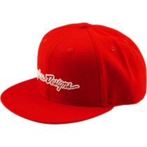 Casquette plate Troy Lee Designs Signature - Rouge