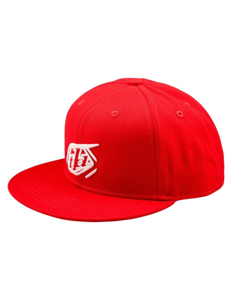 Casquette plate Troy Lee Designs Badge - Rouge