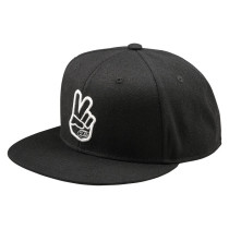 Casquette plate Troy Lee Designs Peace - Noir
