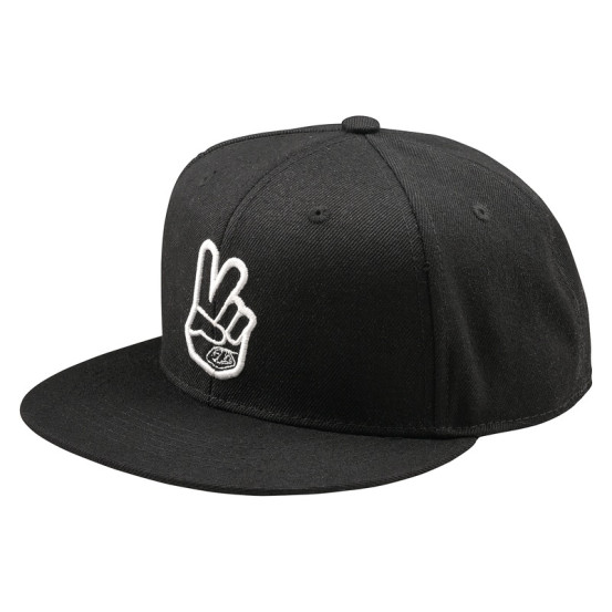 Casquette plate Troy Lee Designs Peace - Noir