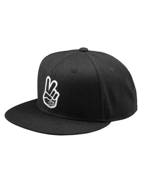 Casquette plate Troy Lee Designs Peace - Noir