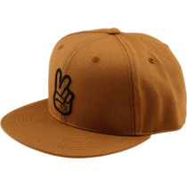 Casquette plate Troy Lee Designs Peace - Terre de Sienne
