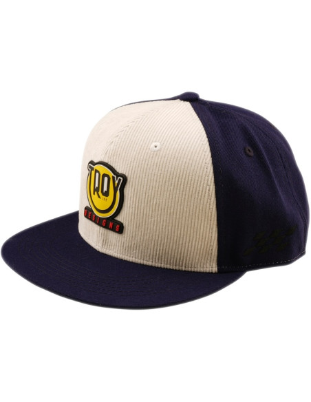 Casquette plate Troy Lee Designs Happy Dayz - Indigo Pierre ponce