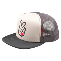 Casquette trucker Troy Lee Designs Peace Out - Blanc vintage Carbone