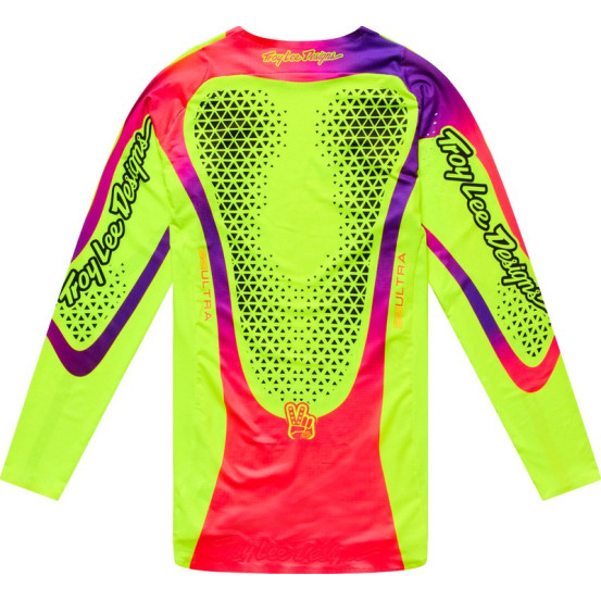 Maillot cross Troy Lee Designs 2027 SE Ultra Aura - Jaune fluo
