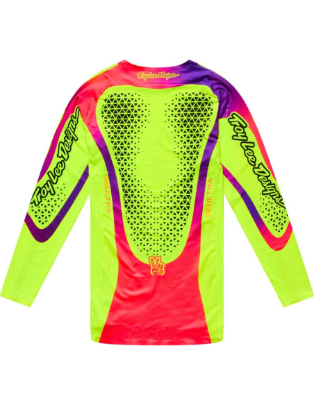Maillot cross Troy Lee Designs 2027 SE Ultra Aura - Jaune fluo