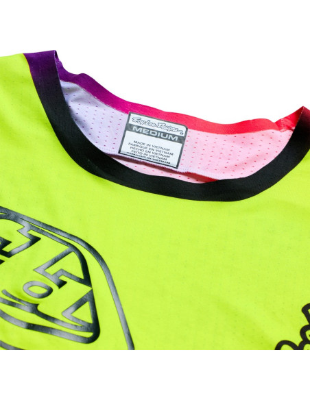 Maillot cross Troy Lee Designs 2027 SE Ultra Aura - Jaune fluo