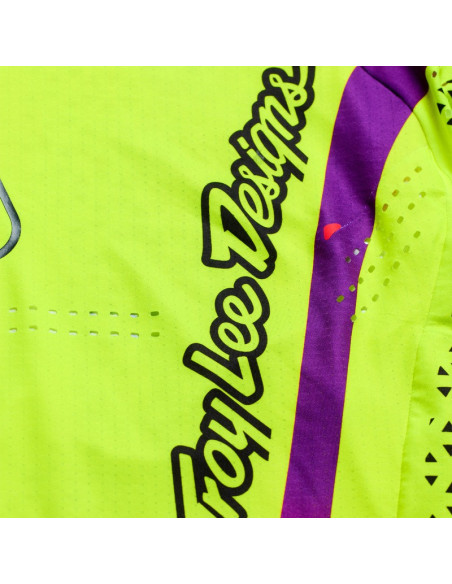 Maillot cross Troy Lee Designs 2027 SE Ultra Aura - Jaune fluo